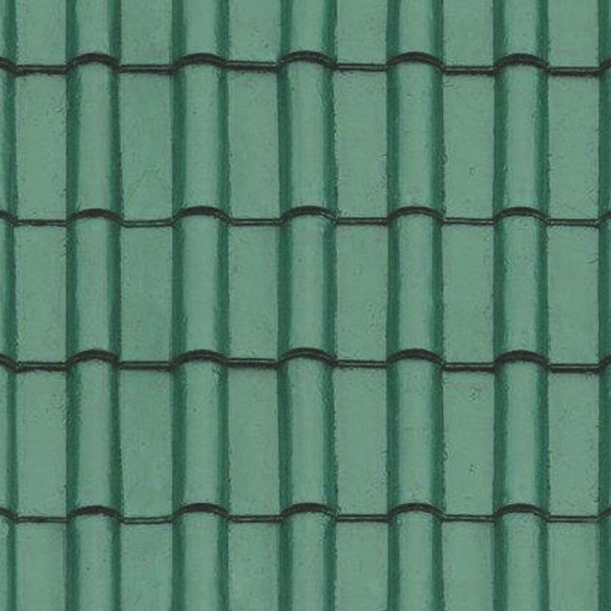 Green Painted Pottery Tile for Unique Decor