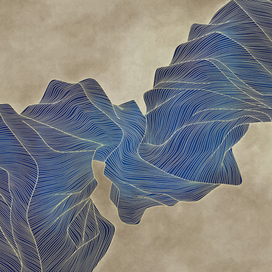 Beetle Mural Wallpaper 3D Model in Brown