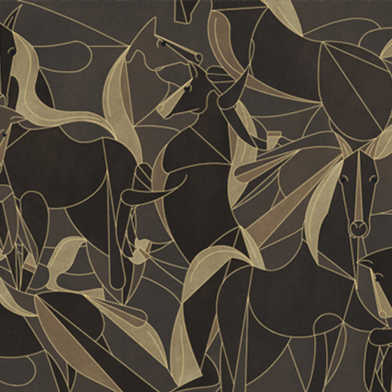 Stylish Brown Beetle Mural Wallpaper 3D Model