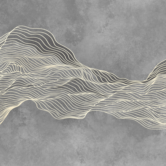 Modern Beetle Mural Wallpaper 3D Model in Gray