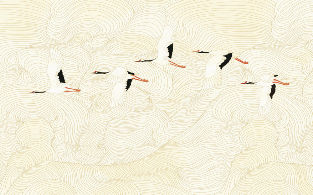 Beetle mural Chinese texture PZ0007K-E wallpaper wall covering