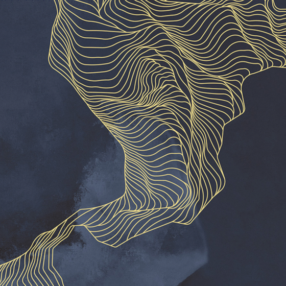 Stylish Beetle Mural Wallpaper 3D Model in Gray