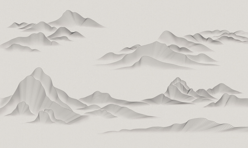 Beetle Mural Chinese Landscape Texture PZ0009K-C Wallpaper Wall Covering