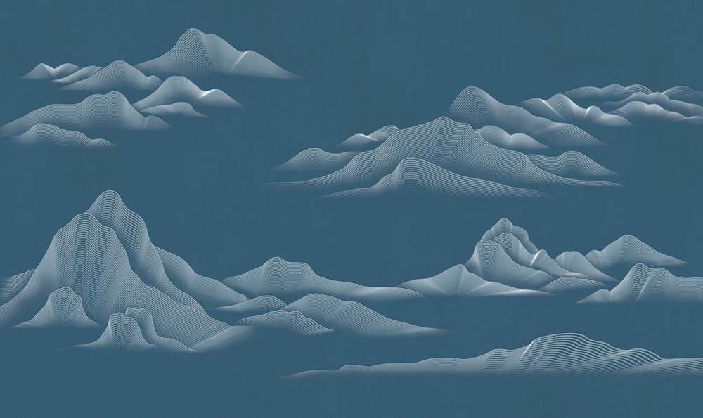 Beetle Mural Chinese Landscape Texture PZ0009K-D Wallpaper Wall Covering