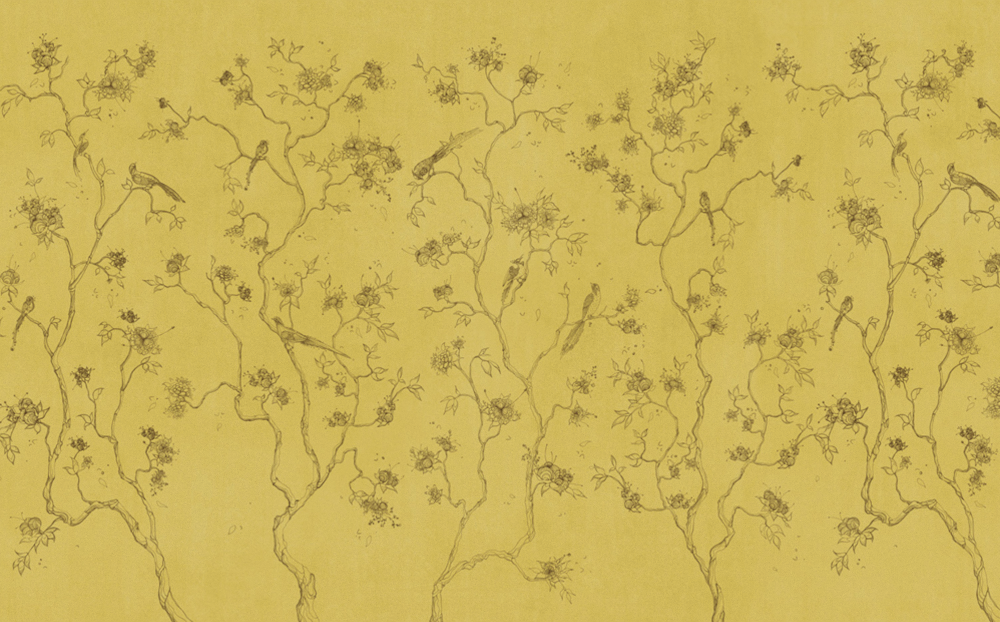 Beetle mural Chinese texture PZ0018K-C wallpaper wall covering