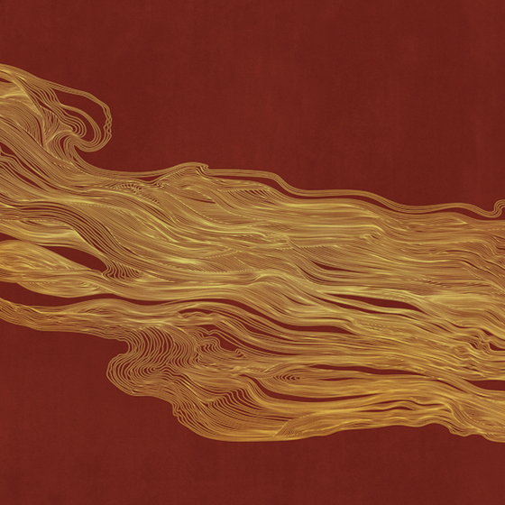 Modern Beetle Mural Wallpaper 3D Model in Brown