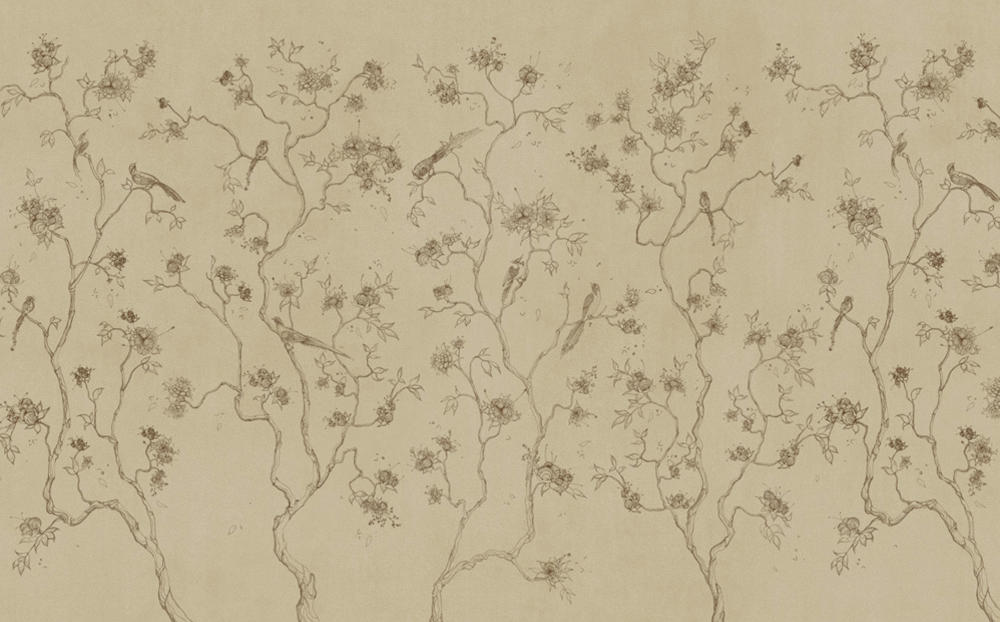 Beetle mural Chinese texture PZ0018K-A wallpaper wall covering