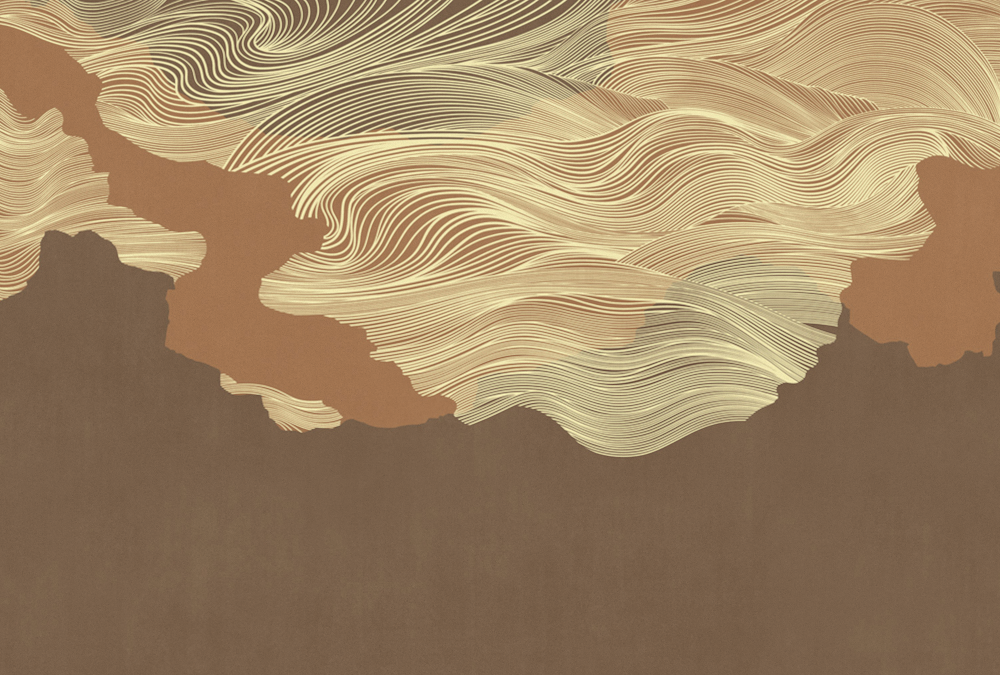 Beetle mural Chinese texture PZ0030K-D wallpaper wall covering