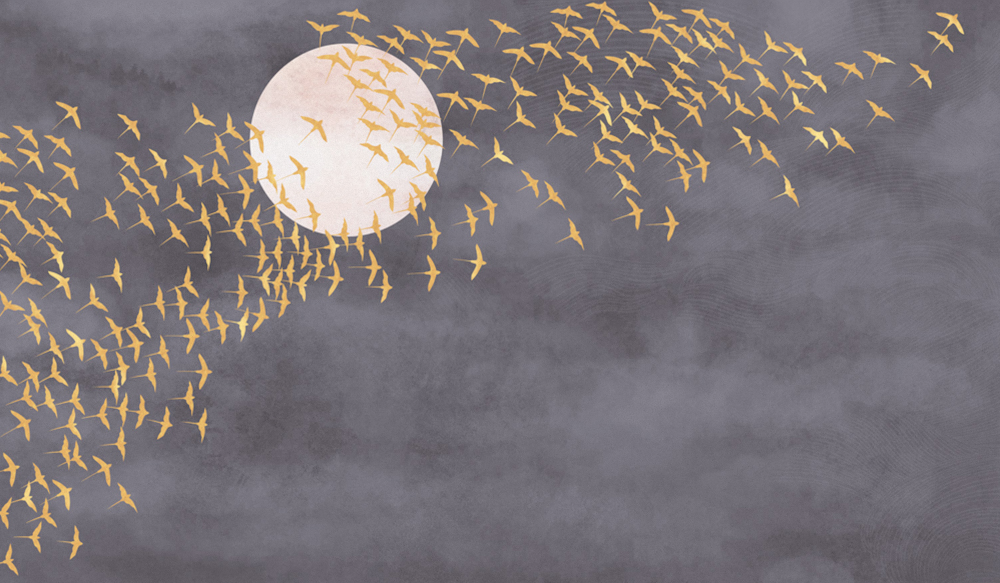 Beetle mural Chinese texture PZ0032K-B wallpaper wall covering