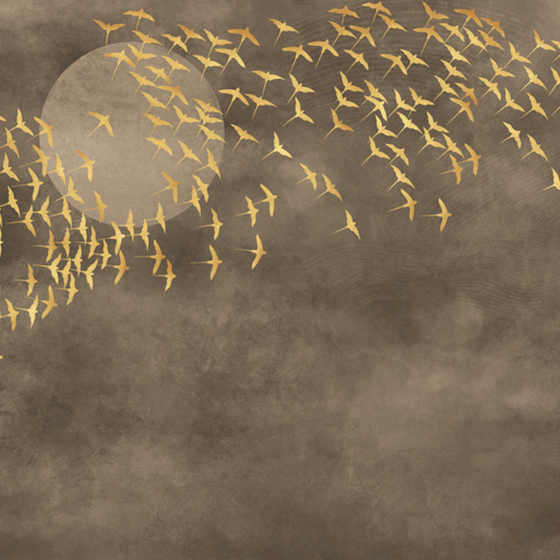 Beetle mural Chinese texture PZ0032K-D wallpaper wall covering