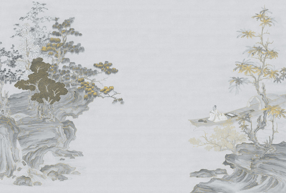 Beetle mural Chinese texture PZ0028K-C wallpaper wall covering