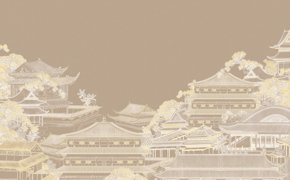 Beetle mural Chinese texture PZ0027K-B wallpaper wall covering