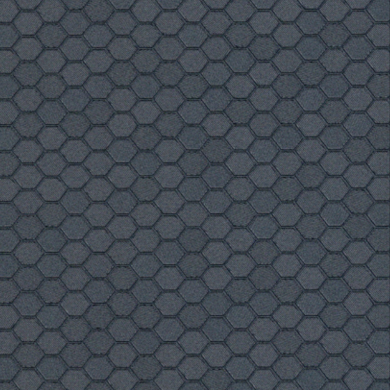 Gray Honeycomb Bright Blue Wallpaper