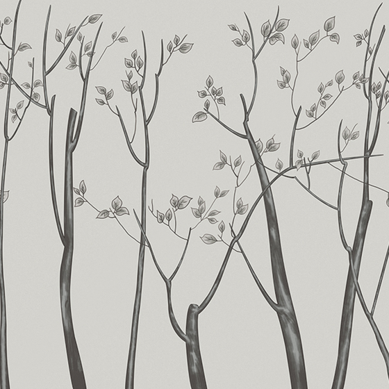 Jia blue wall cloth wall cloth background wall original mural Chinese hand-painted