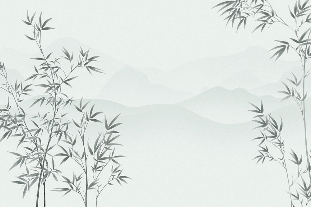 Jia blue wall cloth wall cloth background wall original mural Chinese hand-painted