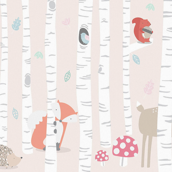 Custom Hand-Painted Cartoon Animal Wallpaper 3D Model