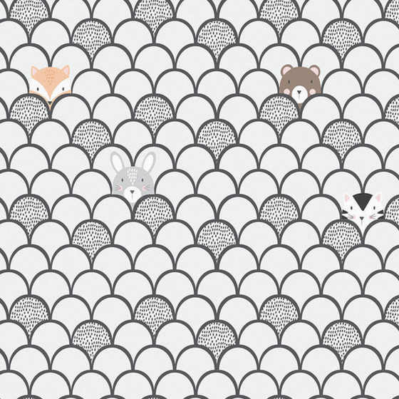 Custom Hand-Painted Small Animal Wallpaper 3D Model in Golden