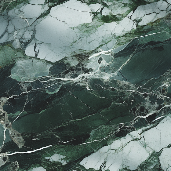 Green Patterned Marble 3D Model for Unique Interiors