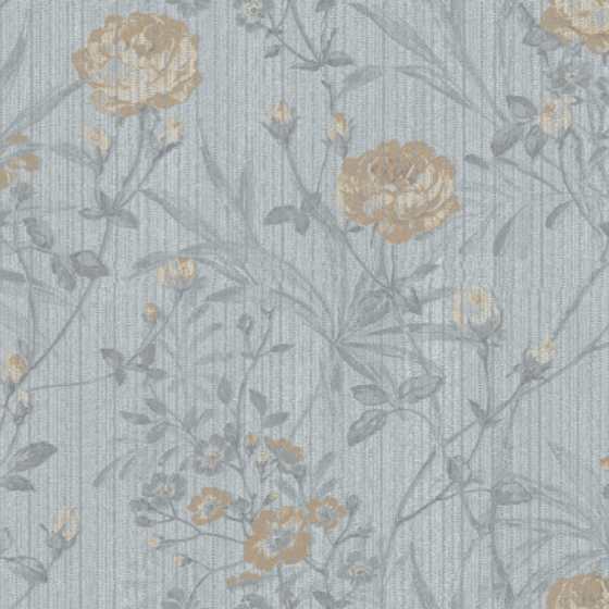 Chemps Elys2-Bloom Seamless Wall Fabric 3D Model in Gray