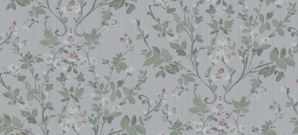 Chemps Elys2- Green Shade - Seamless wall fabric -CL2-6901