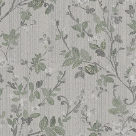 Chemps Elys2- Green Shade - Seamless wall fabric -CL2-6902
