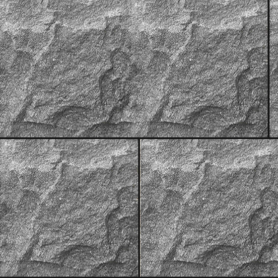 Stone Type Wall Tile 3D Model in Gray Finish