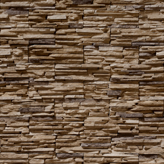 Chic Earth Color Wall Panel Rock Map 3D Model