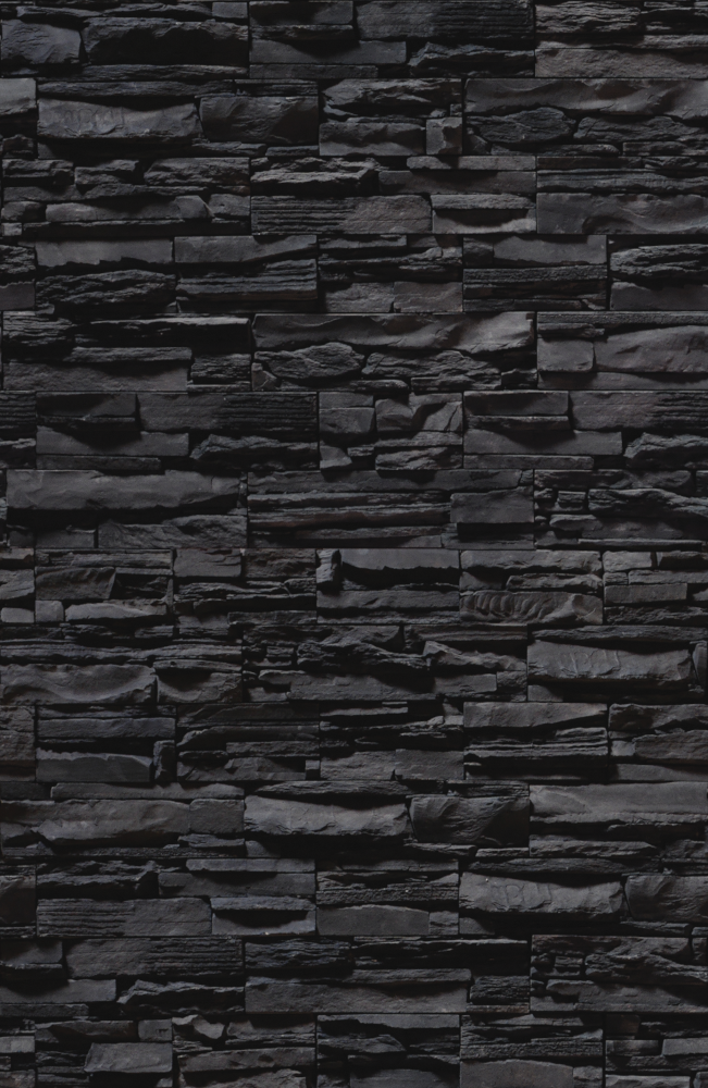 Deep grey wall panel rock material