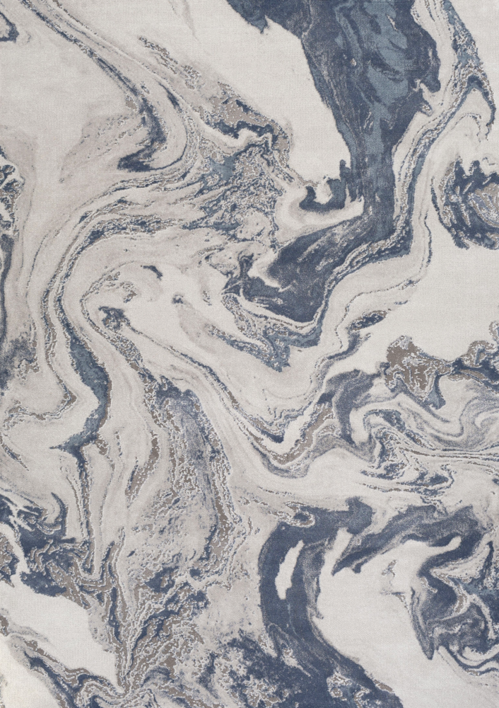 Black and white ink marble map