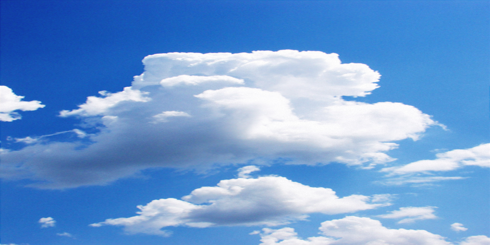 Blue sky and white clouds