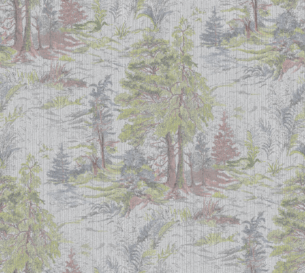 Chemps Elys3- Dream Forest - Seamless wall fabric -CL3-7010