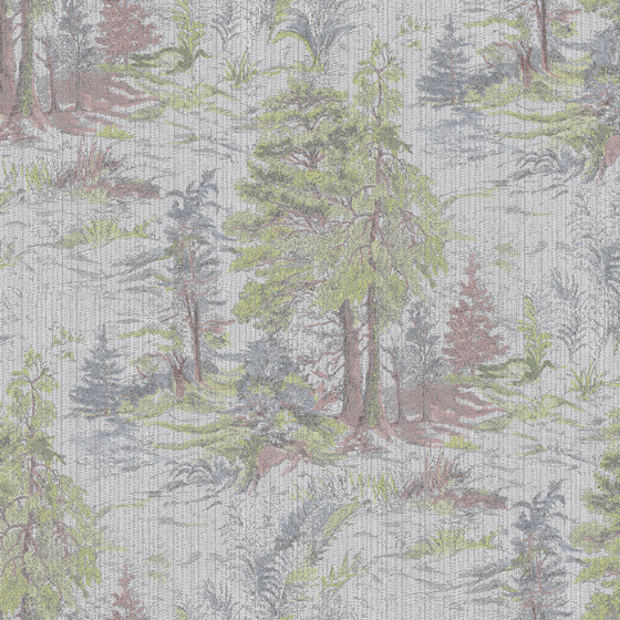 Chemps Elys Dream Forest Wall Fabric in Pink