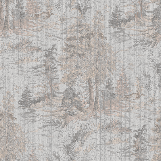 Beige Chemps Elys Dream Forest Seamless Wall Fabric 3D Model