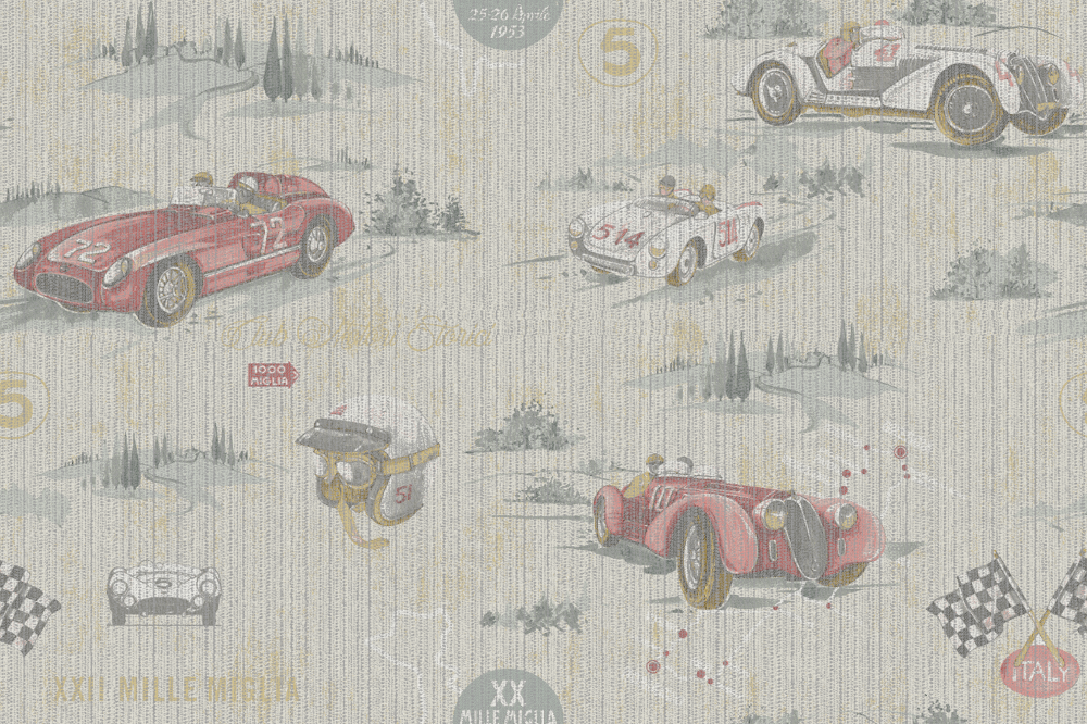 Future stars2- Children's style seamless wall fabric -FS2-7301