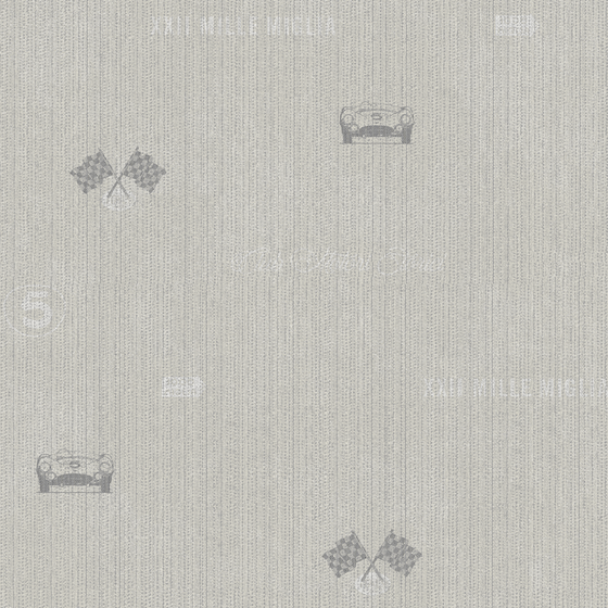 Future Stars 2 Children's Style Seamless Wall Fabric in White
