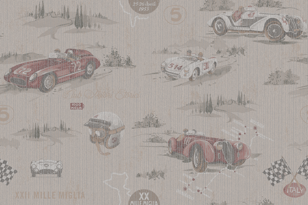 Future stars2- Children's style seamless wall fabric -FS2-7304