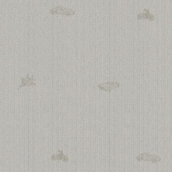 Future Stars Children's Style Seamless Wall Fabric in White