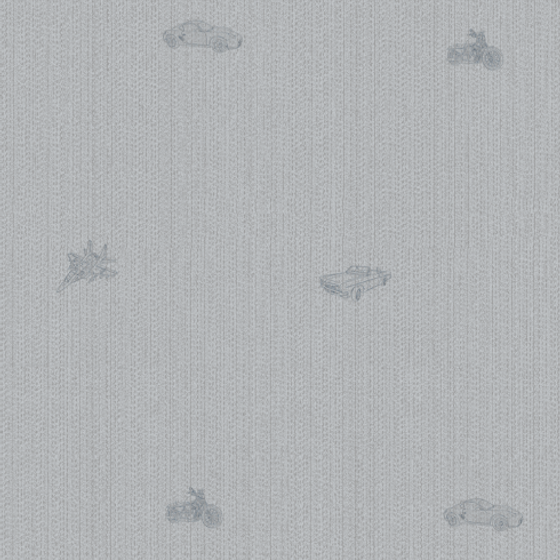 Children's Style Seamless Wall Fabric 3D Model in White - Future Stars2