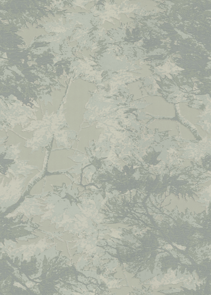 Retro wallpaper with light green plants (750*1000)