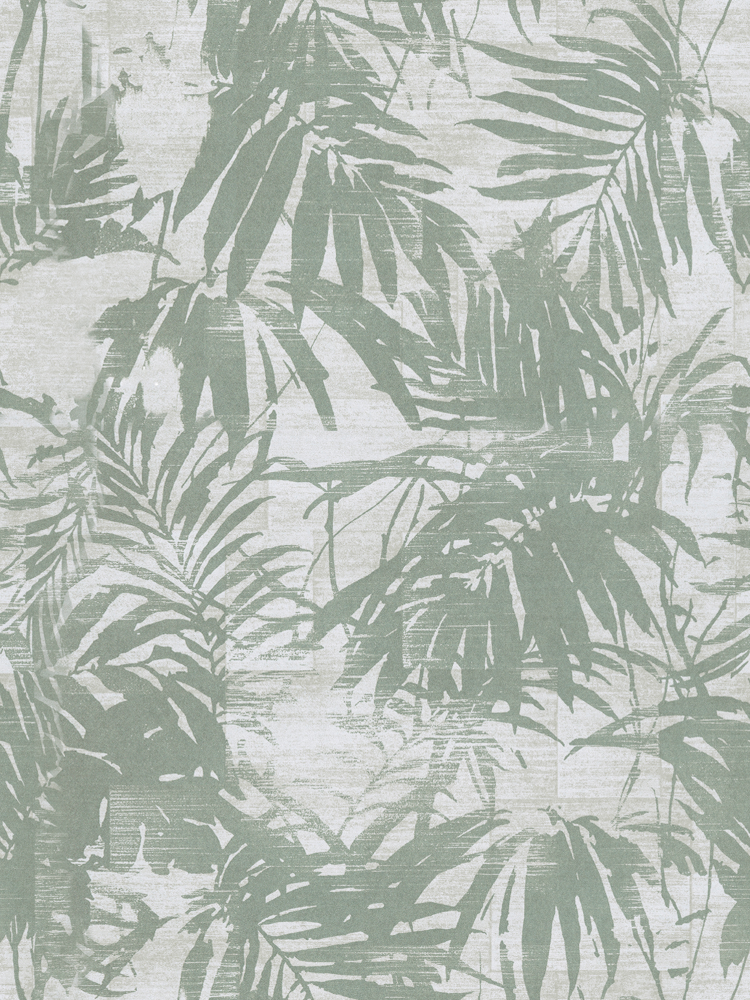 Bamboo Leaf Green Plant Vintage Wallpaper (750*1000)
