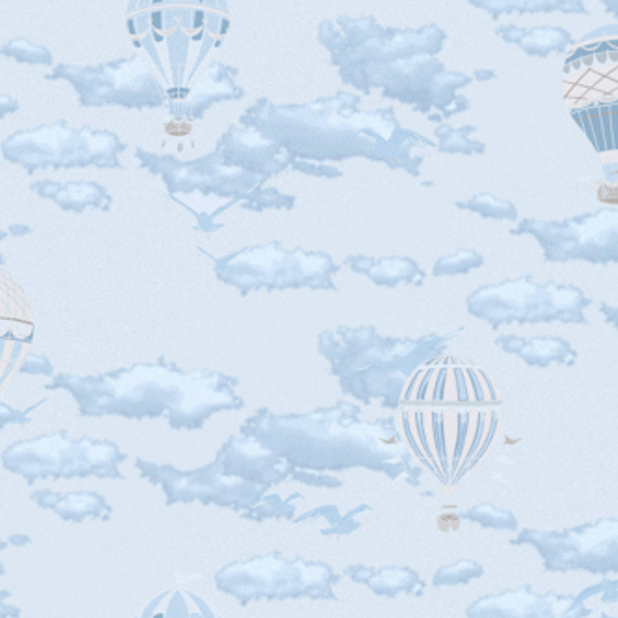 Future Stars 2 Children's Style Seamless Wall Fabric 3D Model in Gray