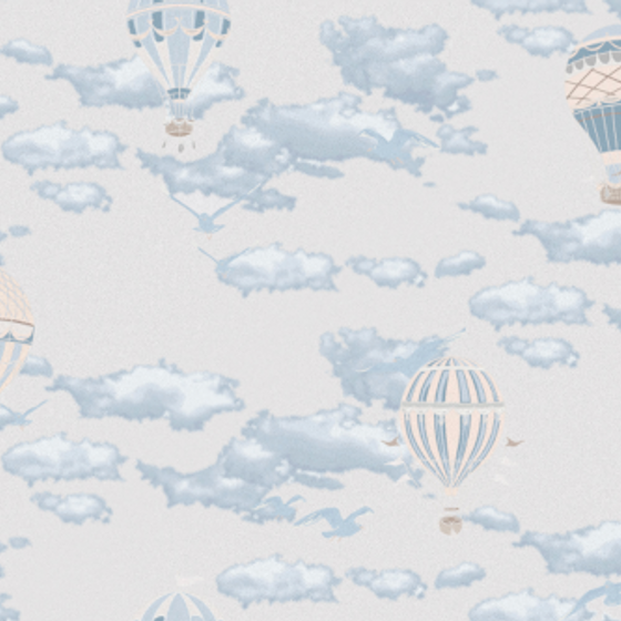 Children's Style Seamless Wall Fabric 3D Model in Beige