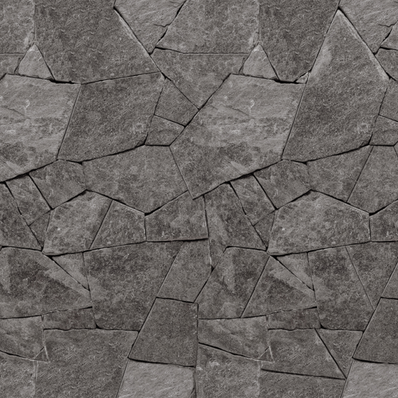 Modern Warm Gray Cultural Stone Wall Tile 3D Model