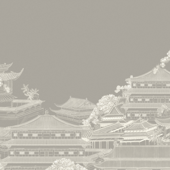 New Chinese-Style Pattern 3D Model in White