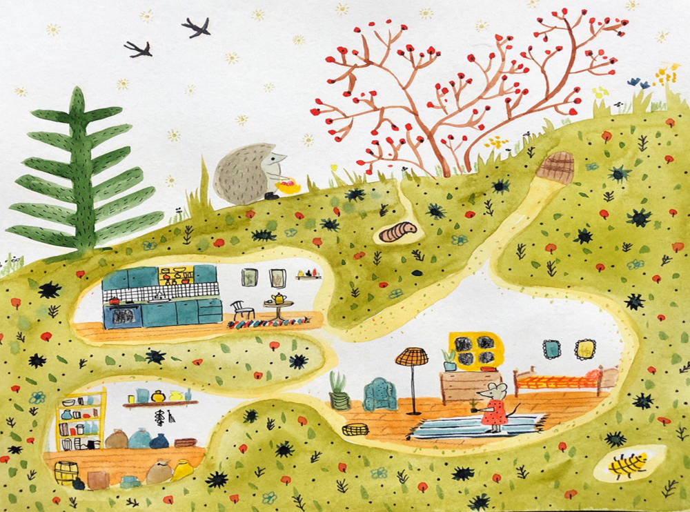 Cartoon Animal Wallpaper for Children's Room - Yixuan Mural