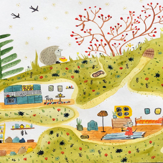 Cartoon Animal Wallpaper for Children's Room - Yixuan Mural