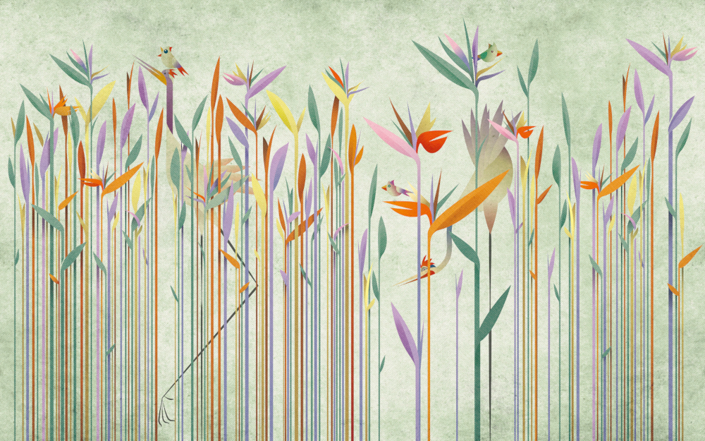 New Style Background Wallpaper - Yixuan Mural