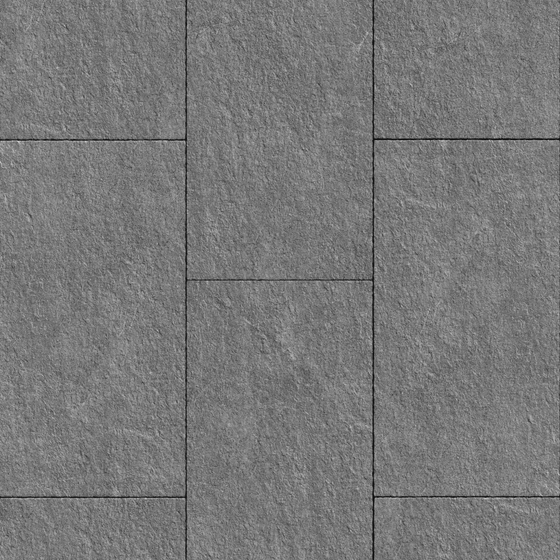 Old Slate Road Tile 3D Model in Gray