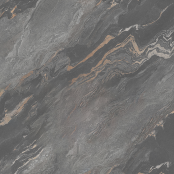 Gray Hanging Gold Marble 3D Model in High Gloss