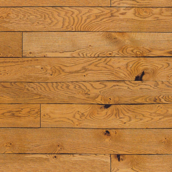 Light-Colored Vintage Solid Wood Floor 3D Model in Orange